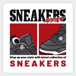 AJ 4 Retro Bred Shoes Art Sticker